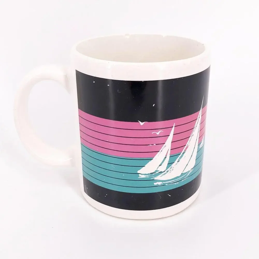 80s Acapulco souvenir coffee mug 1980s vintage SALE